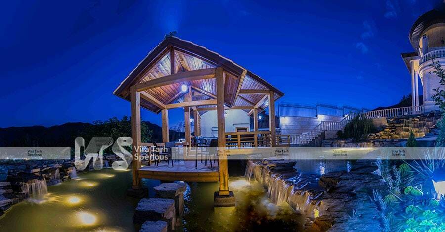 05 مشا زارعی 24 نورپردازی محوطه ویلا