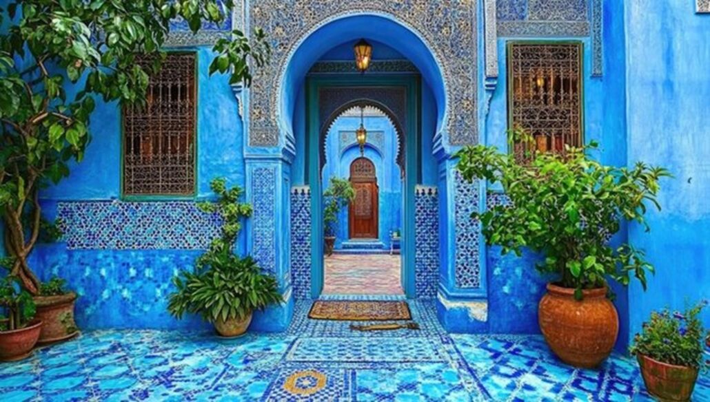 طراحی ویلا به سبک مراکشی