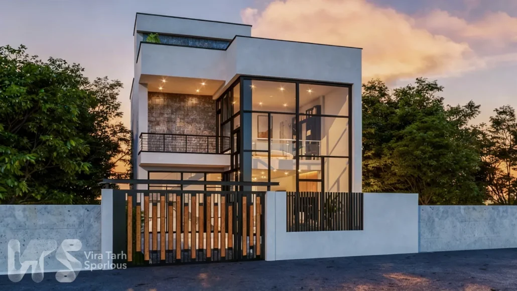 طراحی ویلا دوبلکس مدرن در بند پی نوشهر2 طراحی ویلا دوبلکس مدرن در بند پی نوشهر