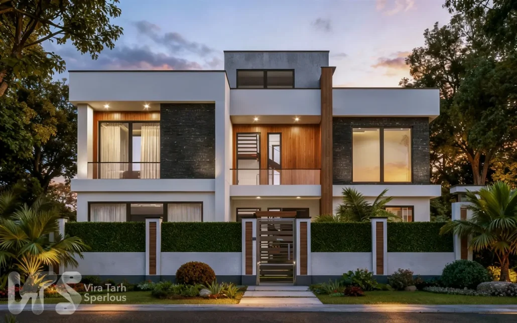 طراحی ویلا دوبلکس مدرن در لاهیجان پروژه طراحی ویلا دوبلکس مدرن در لاهیجان