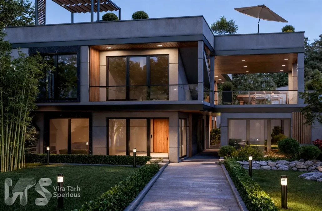 طراحی ویلا دوبلکس مدرن در لواسان بزرگ2 طراحی ویلا دوبلکس مدرن در لواسان