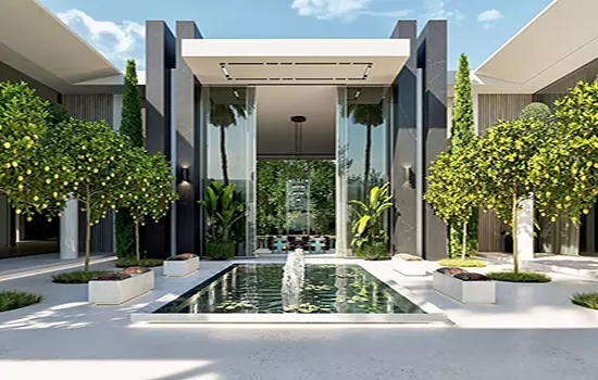 طراحی حیاط مدرن
