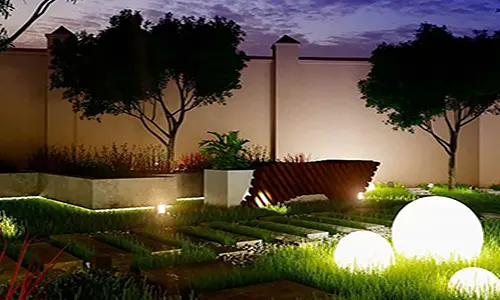 طراحی باغ و نقش نور پردازی در شب