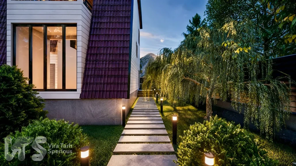 طراحی ویلا دوبلکس روستیک در گیلاوند3 طراحی ویلا روستیک در گیلاوند