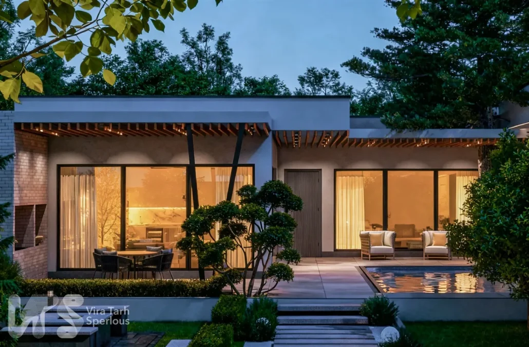 طراحی ویلا فلت مدرن در چهارباغ کرج طراحی ویلا فلت مدرن در چهارباغ کرج