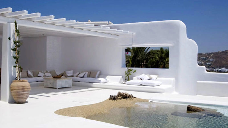 greek villa design pool طراحی و اجرای ویلای یونانی