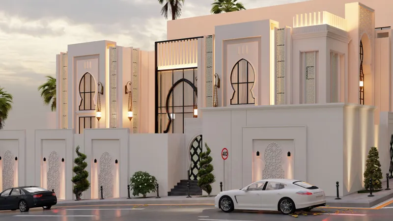 طراحی ویلا عربی مدرن