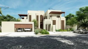 طراحی ویلا به سبک عربی