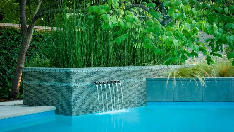 Pool and fountain design طراحی استخر و آبنما در باغ
