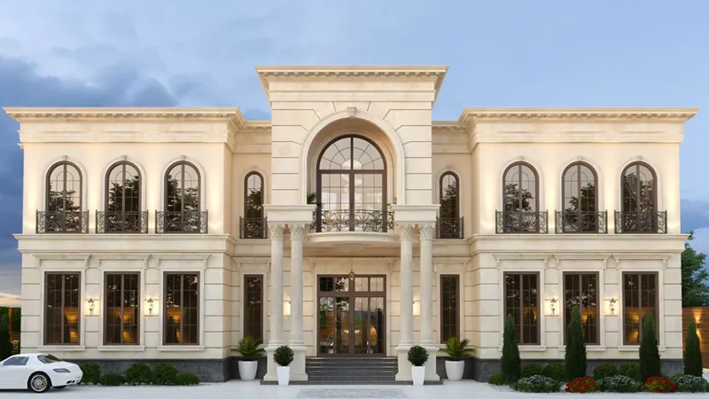 neoclassical villa ویلای نئوکلاسیک