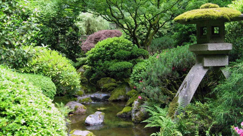 Japanese style green space design سبک ژاپنی در طراحی فضای سبز